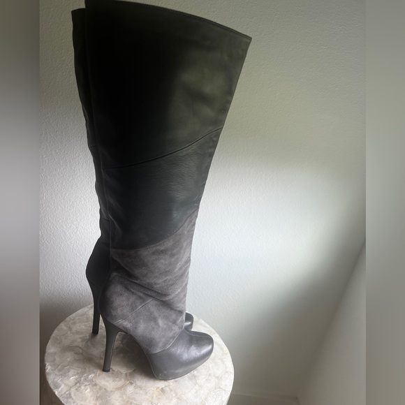 House of Harlow Lainey Grey knee High Boots- Size 39 - Picture 6 of 7